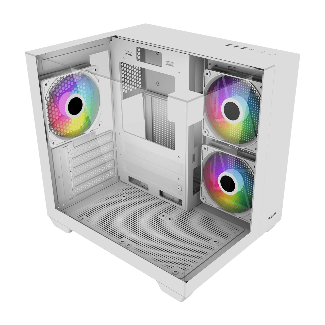 FSP S190 White 5F (Micro-ATX, Triple Glass Design) Chassis FSP 