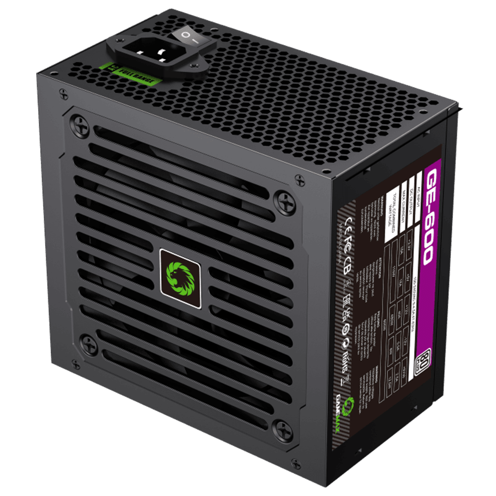 GameMax GE-600 Black 80Plus White PSU GameMax 
