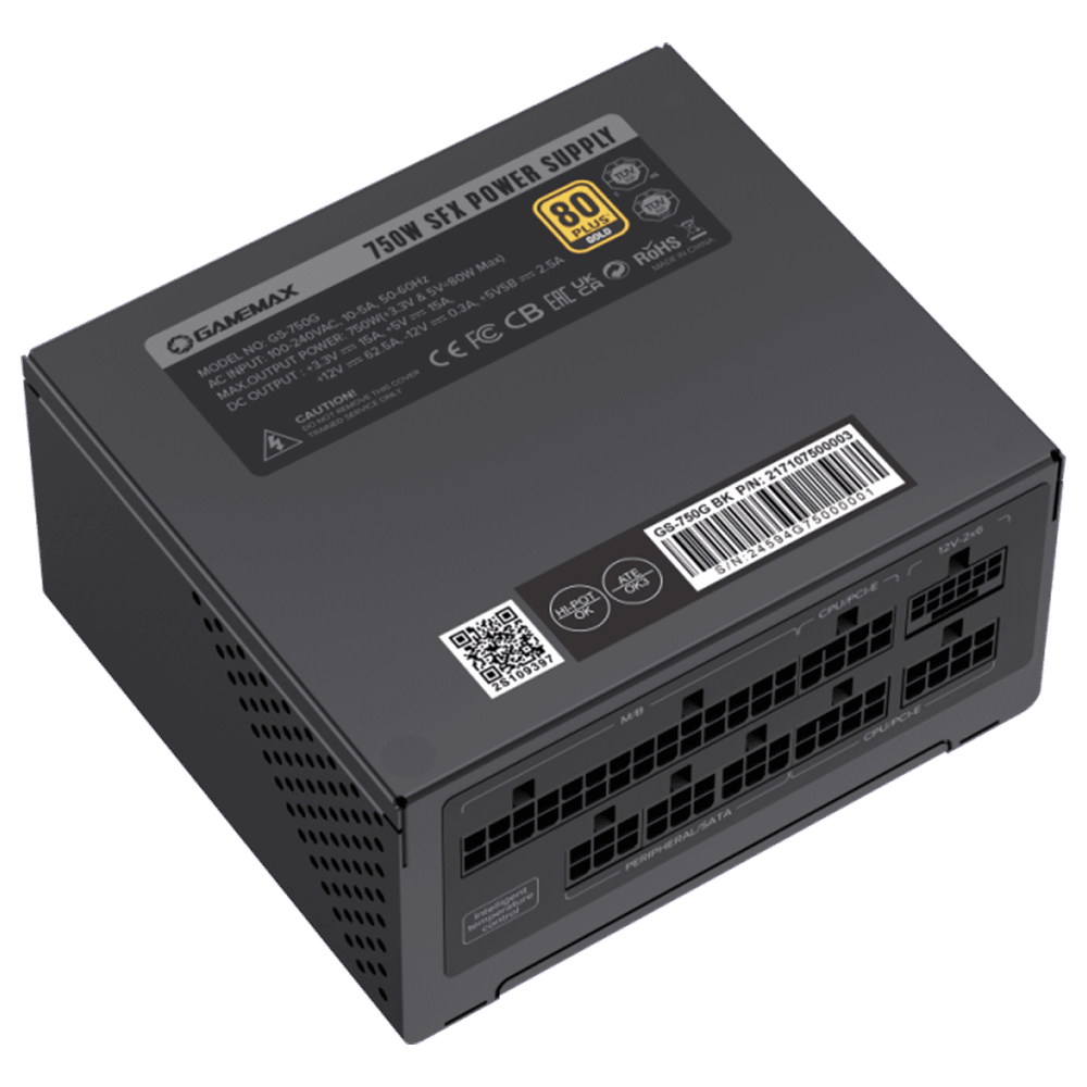 GameMax GS-750G BK SFX 80Plus Gold PSU GameMax 