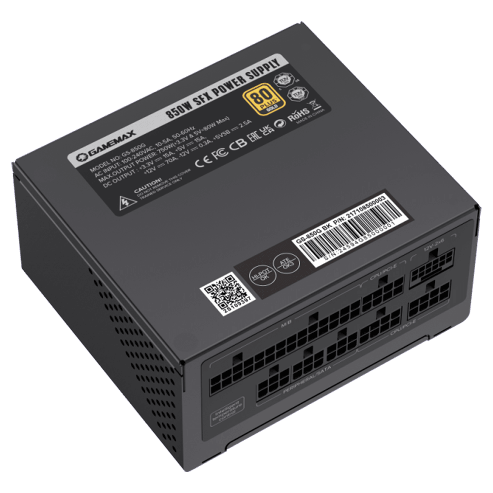 GameMax GS-850G BK SFX 80Plus Gold PSU GameMax 