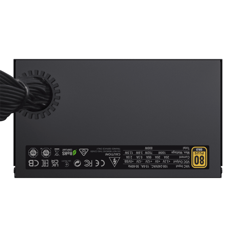 GameMax GX‑800 BK 80 Plus Gold PSU GameMax 