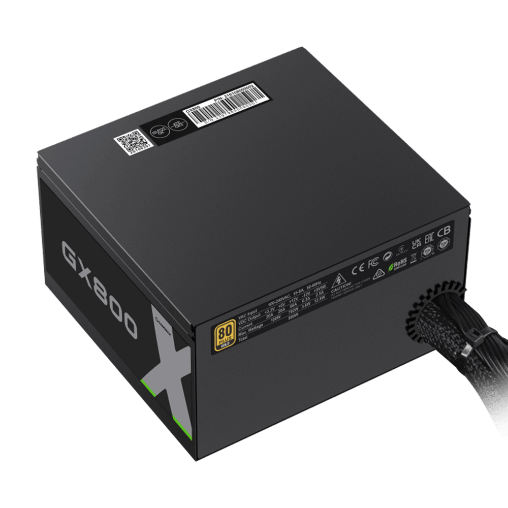 GameMax GX‑800 BK 80 Plus Gold PSU GameMax 