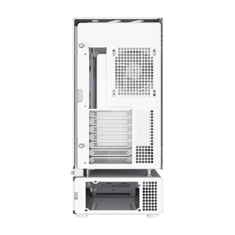 GameMax N80 6F White (ATX, Curved Glass Design) Chassis GameMax 
