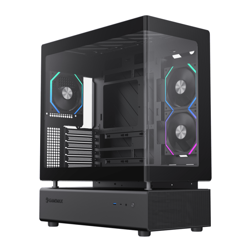 GameMax N80 (ATX, Curved Glass Design) Chassis GameMax 