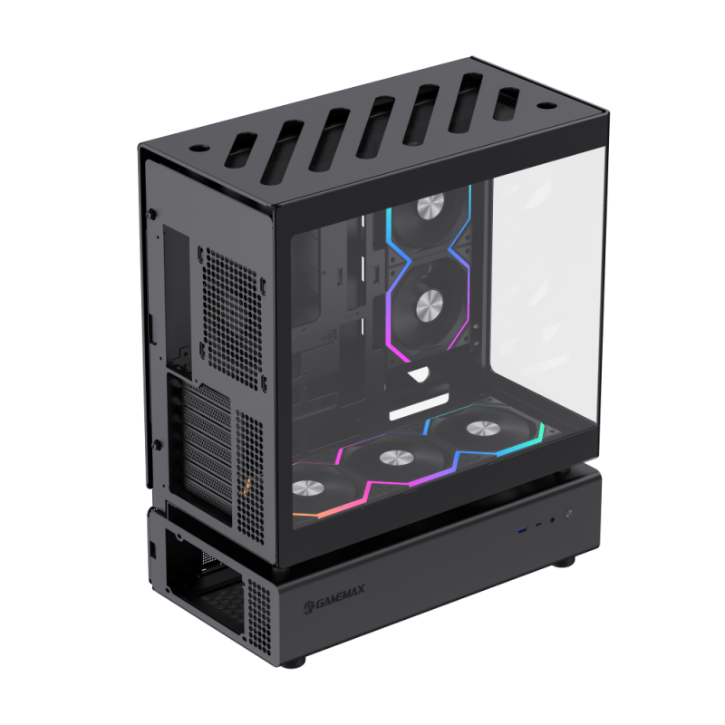 GameMax N80 (ATX, Curved Glass Design) Chassis GameMax 
