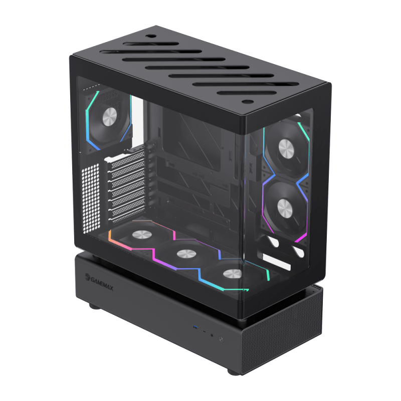 GameMax N80 (ATX, Curved Glass Design) Chassis GameMax 