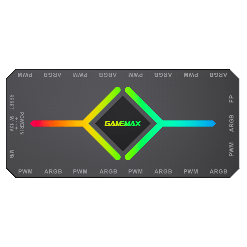 GameMax V4.0 ARGB HUB PWM Black GameMax 