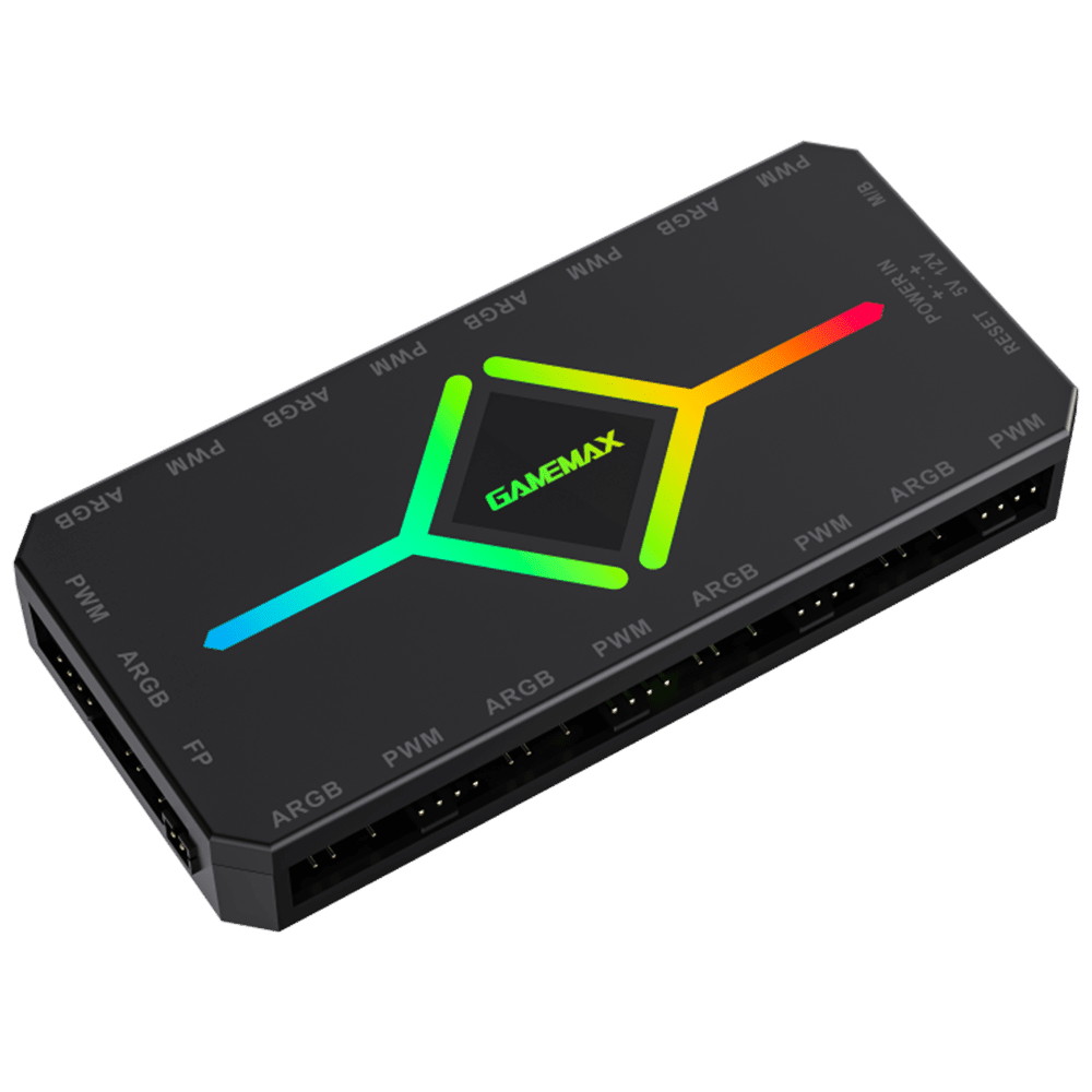 GameMax V4.0 ARGB HUB PWM Black GameMax 