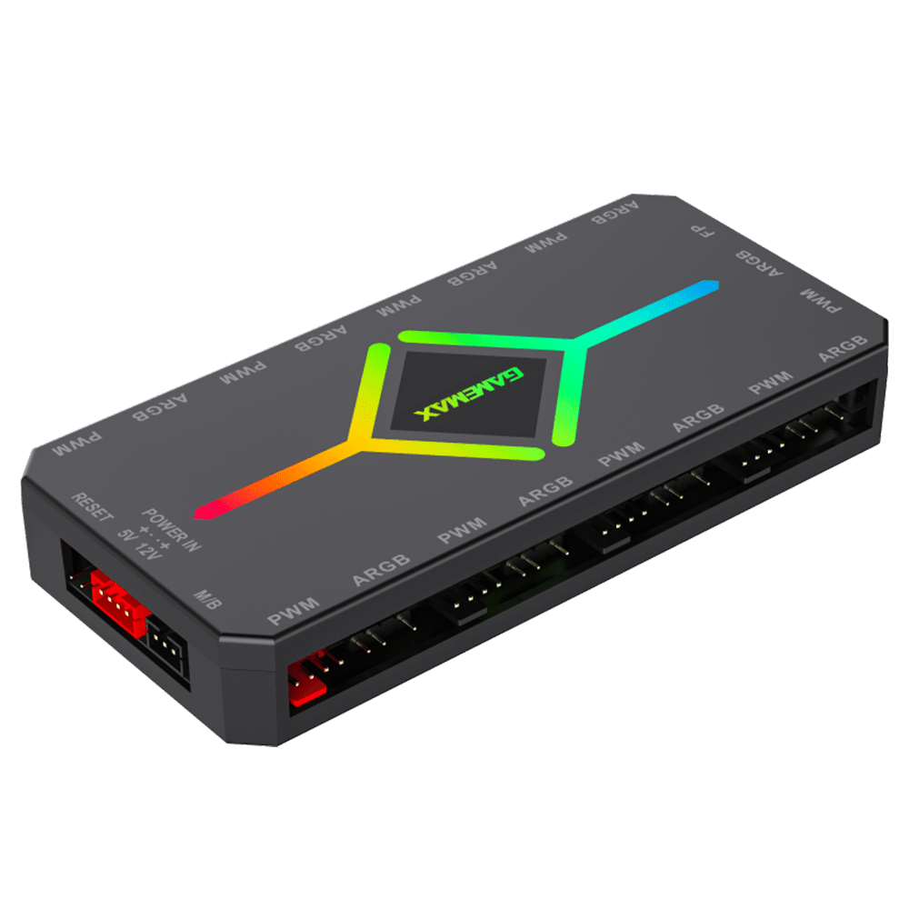 GameMax V4.0 ARGB HUB PWM Black GameMax 