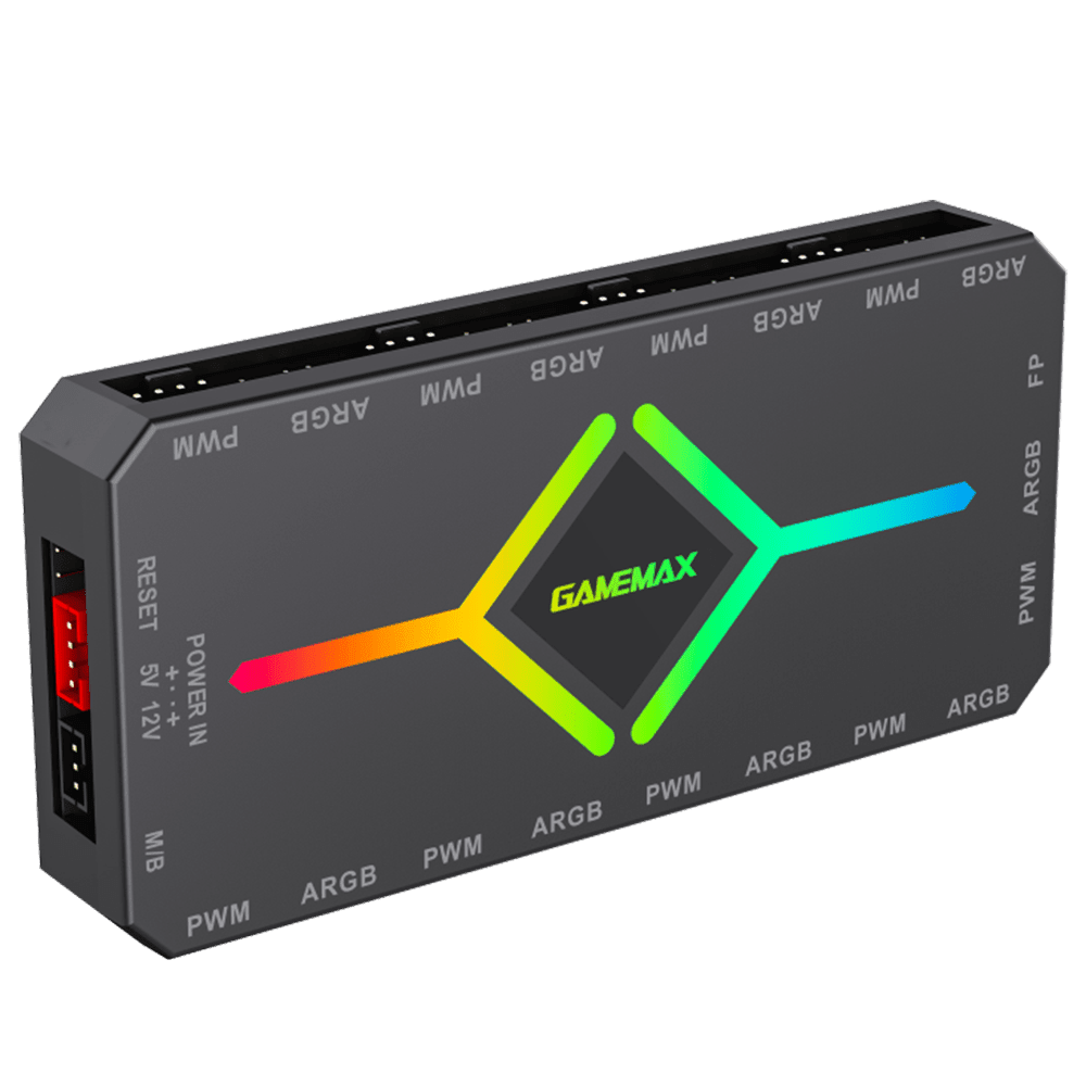 GameMax V4.0 ARGB HUB PWM Black GameMax 