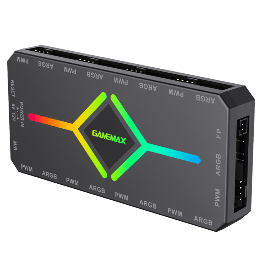 GameMax V4.0 ARGB HUB PWM Black GameMax 