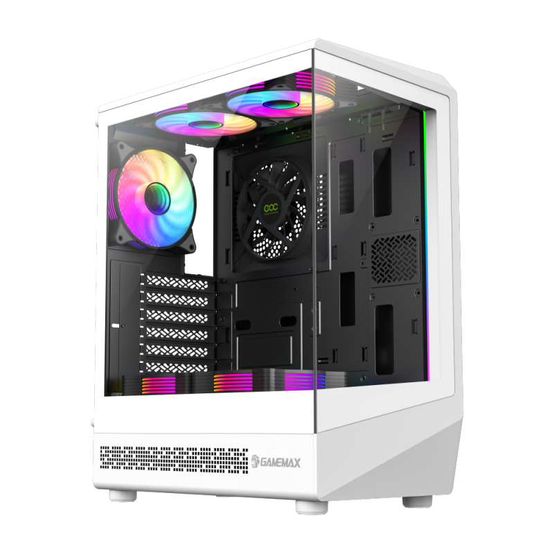 GameMax Vista COC AW 4F White (ATX, Fan at Mainboard) Chassis GameMax 