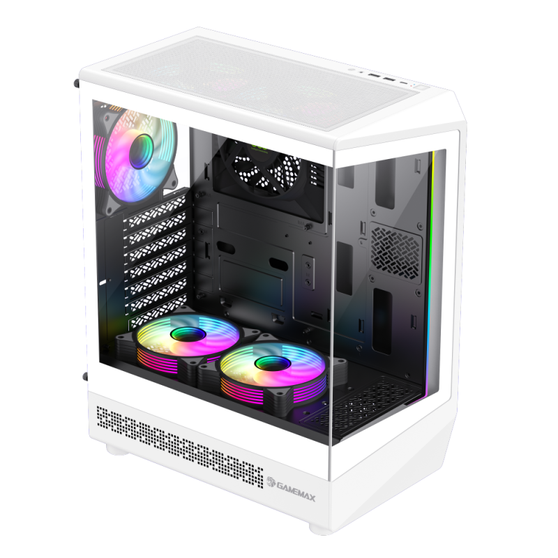 GameMax Vista COC AW 4F White (ATX, Fan at Mainboard) Chassis GameMax 
