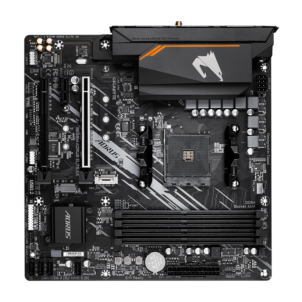 GIGABYTE B550M AORUS ELITE AX Mainboard GIGABYTE 