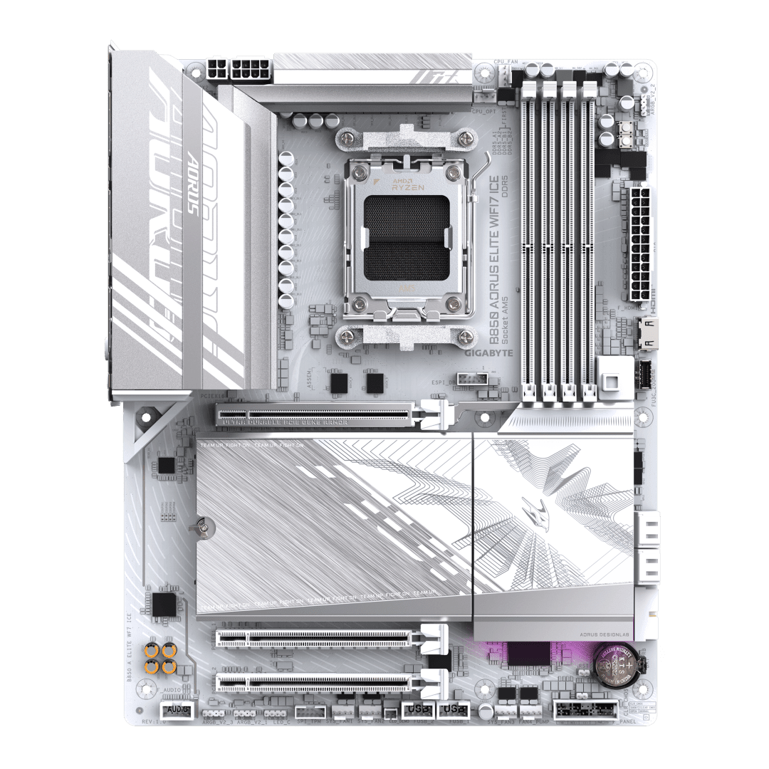 GIGABYTE B850 AORUS Elite WiFi7 ICE D5 (AM5, ATX) Mainboard GIGABYTE 