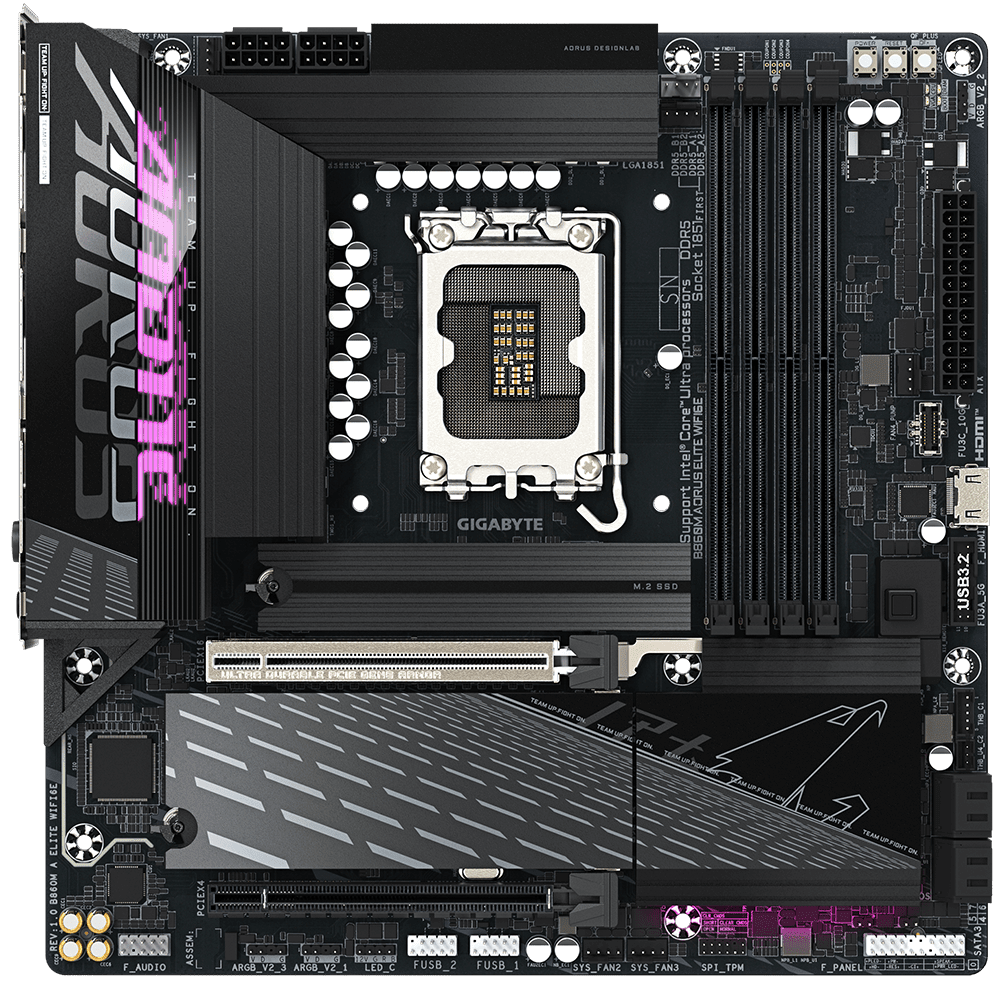 GIGABYTE B860M AORUS ELITE WiFi 6E D5 (LGA 1851, Micro-ATX) Mainboard GIGABYTE 