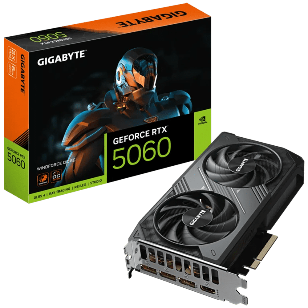 GIGABYTE RTX 5060 WindForce OC 8GB GPU GIGABYTE 