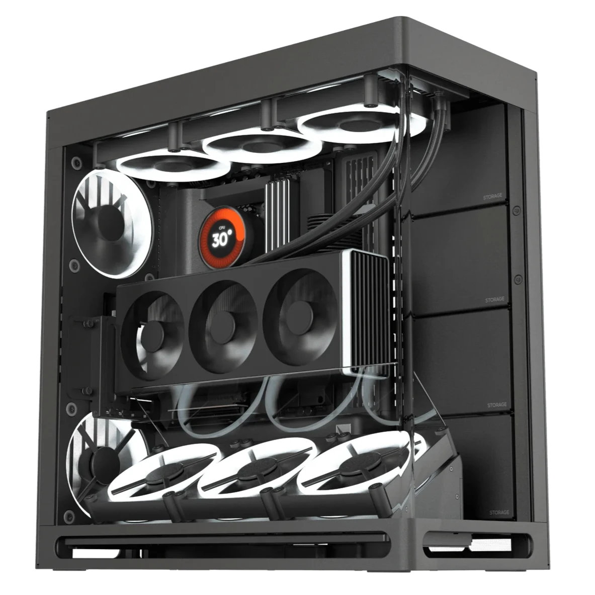 HAVN HS 420 VGPU ATX Chassis (PCI-e 5.0 Riser Cable included) Chassis HAVN 