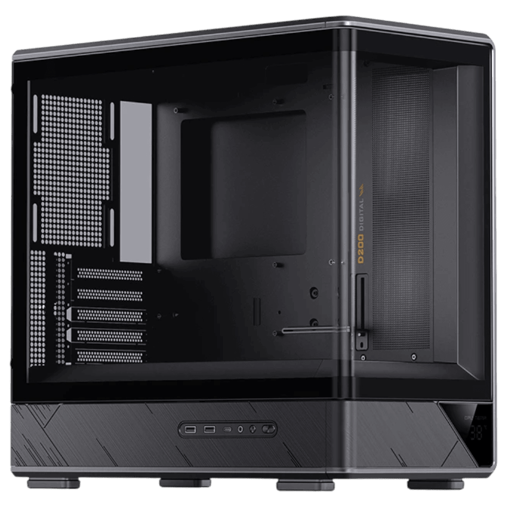 JONSBO D200 (Micro-ATX, Curved Glass, Top 360mm Radiator) - Mushi's Choice Chassis Jonsbo 