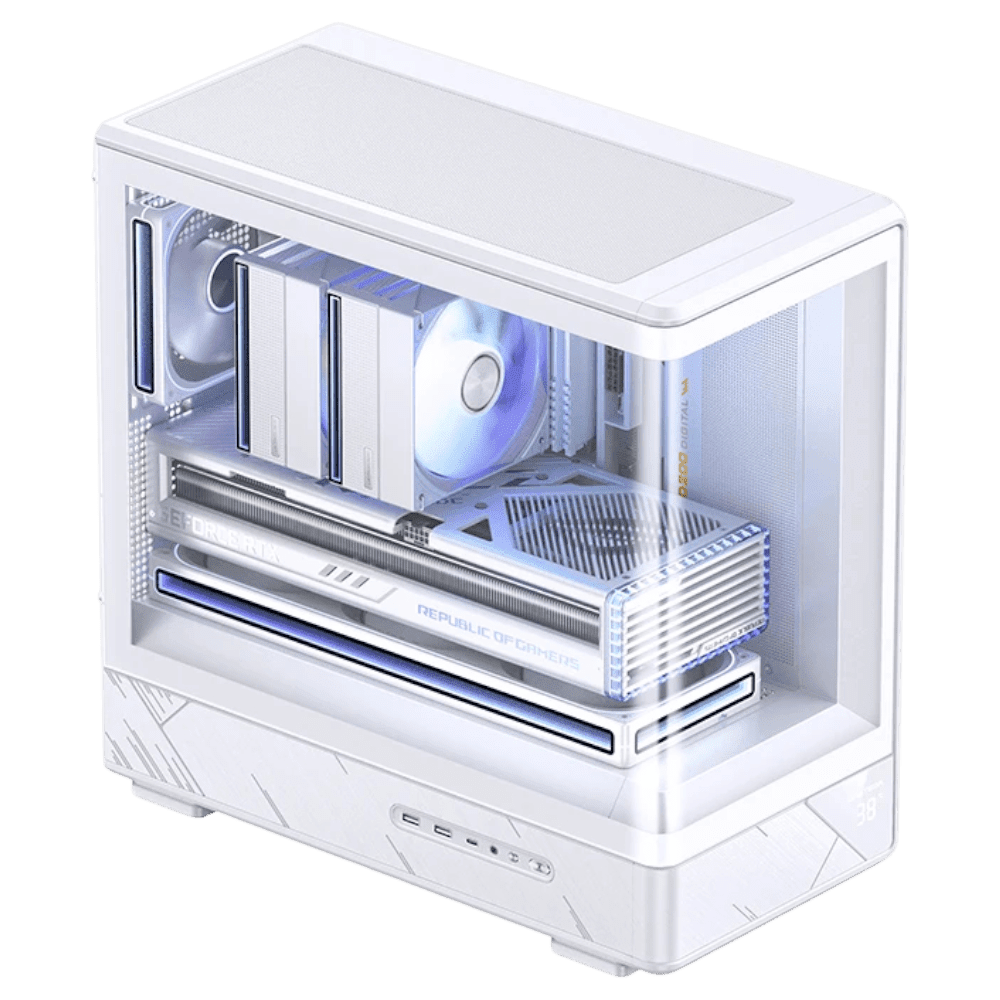 JONSBO D200 White (Micro-ATX, Curved Glass, Top 360mm Radiator) - Mushi's Choice Chassis Jonsbo 