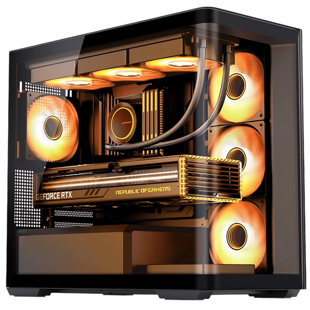 JONSBO D300 (Micro-ATX, Curved Glass, Top 360mm Radiator) Chassis Jonsbo 