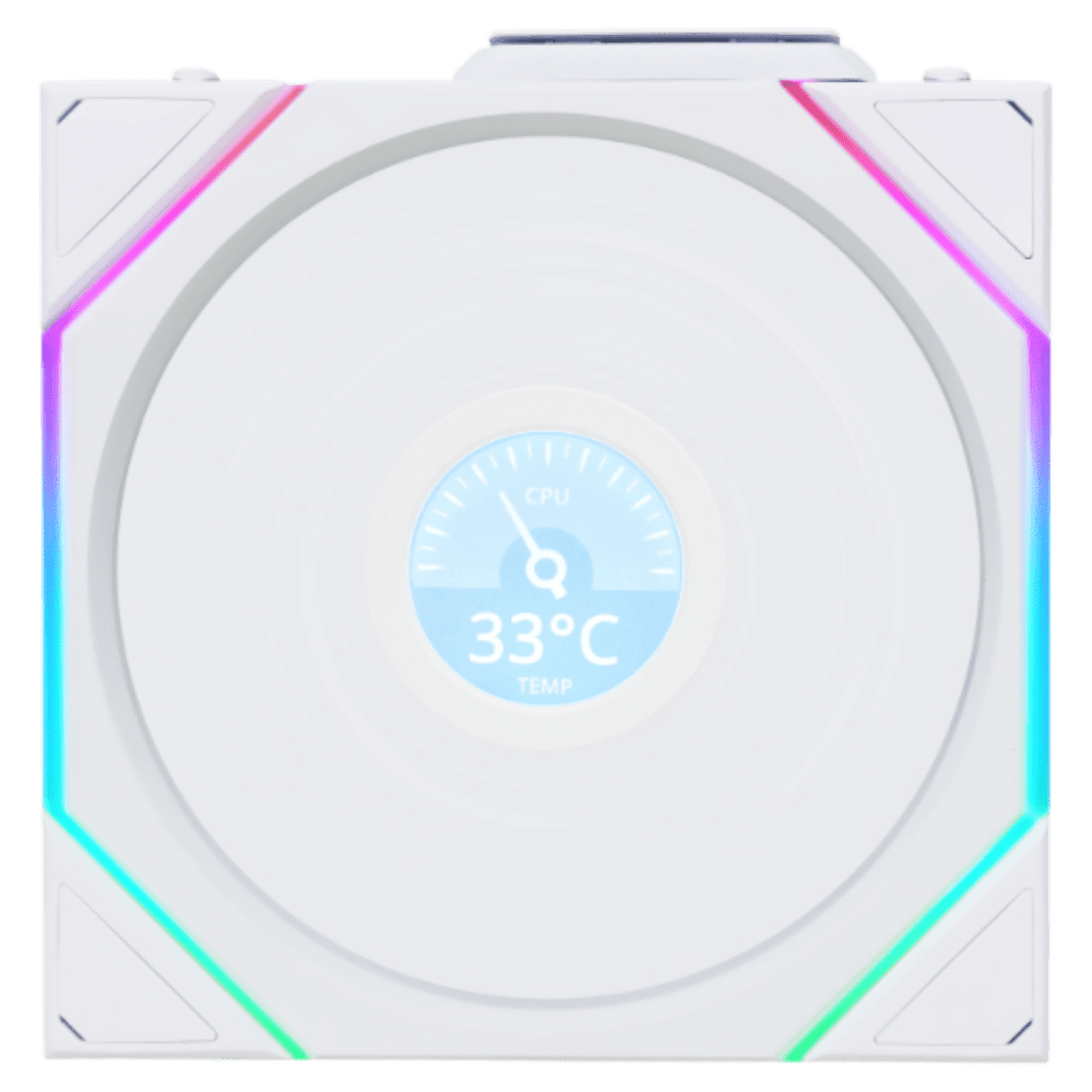 LIAN LI TL LCD Wireless 120 Reverse White Chassis Fan LIAN LI 
