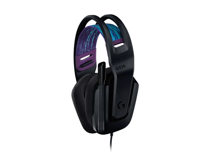 Logitech G335 Wired Gaming Headset (3.5mm Jack, Flip Boom Mic, 40mm Drivers) Headset Logitech 