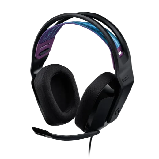 Logitech G335 Wired Gaming Headset (3.5mm Jack, Flip Boom Mic, 40mm Drivers) Headset Logitech 