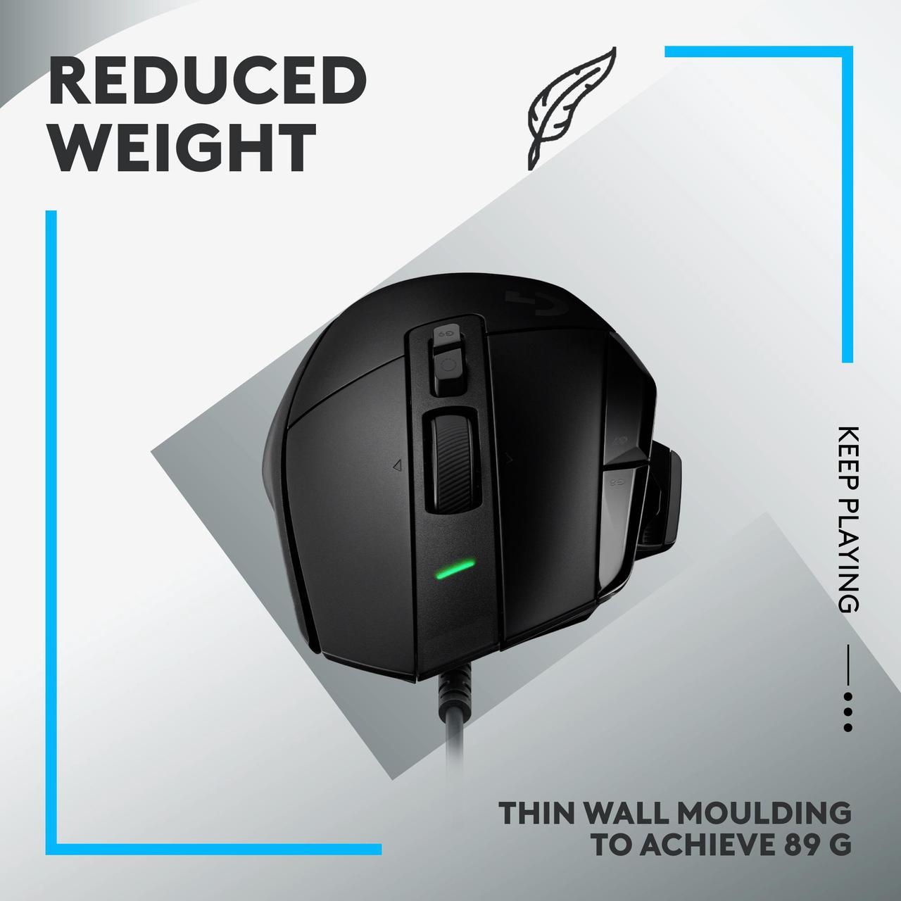 Logitech G502 X Gaming Mouse (89g, 25000 DPI, PTFE Feet) Mouse Logitech 
