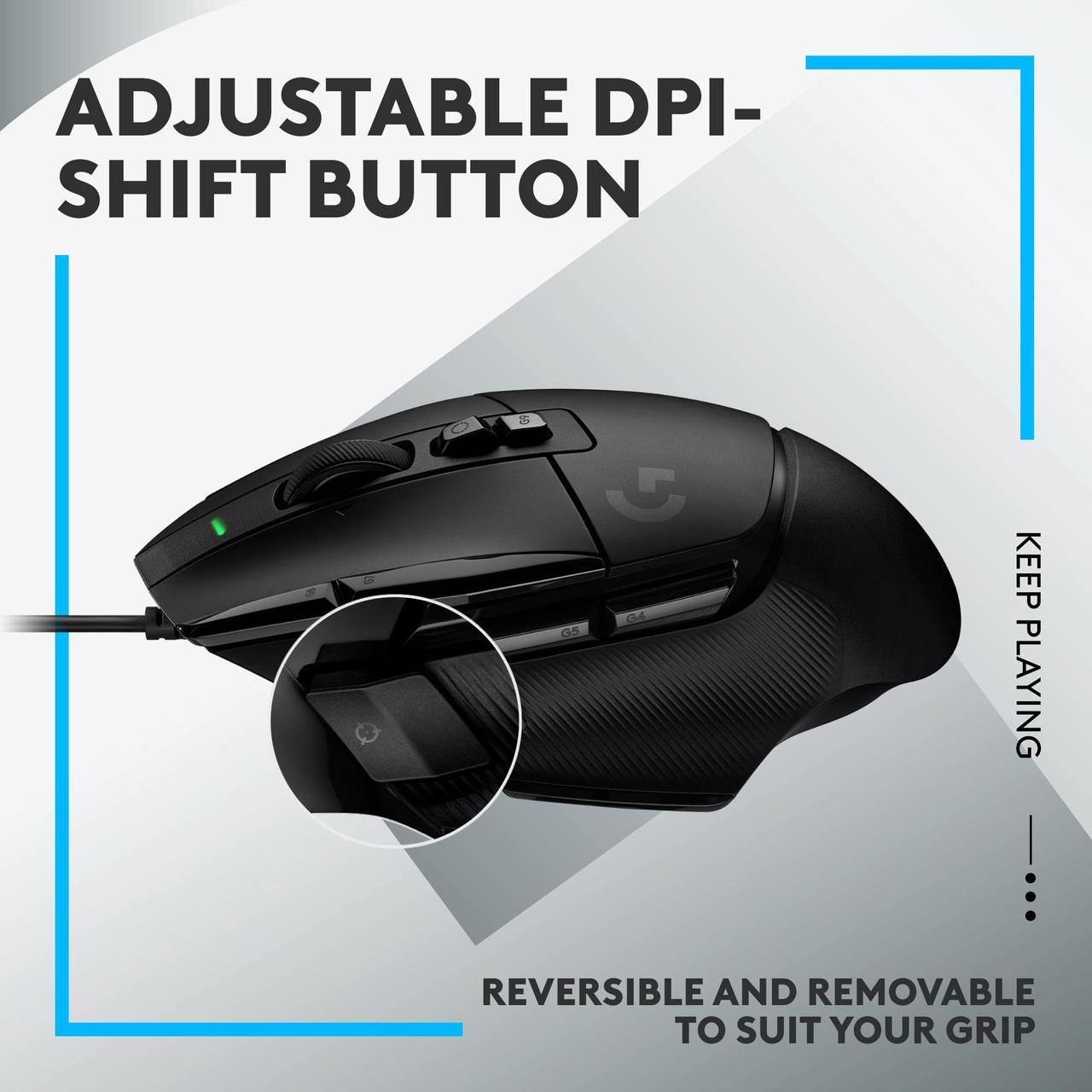 Logitech G502 X Gaming Mouse (89g, 25000 DPI, PTFE Feet) Mouse Logitech 