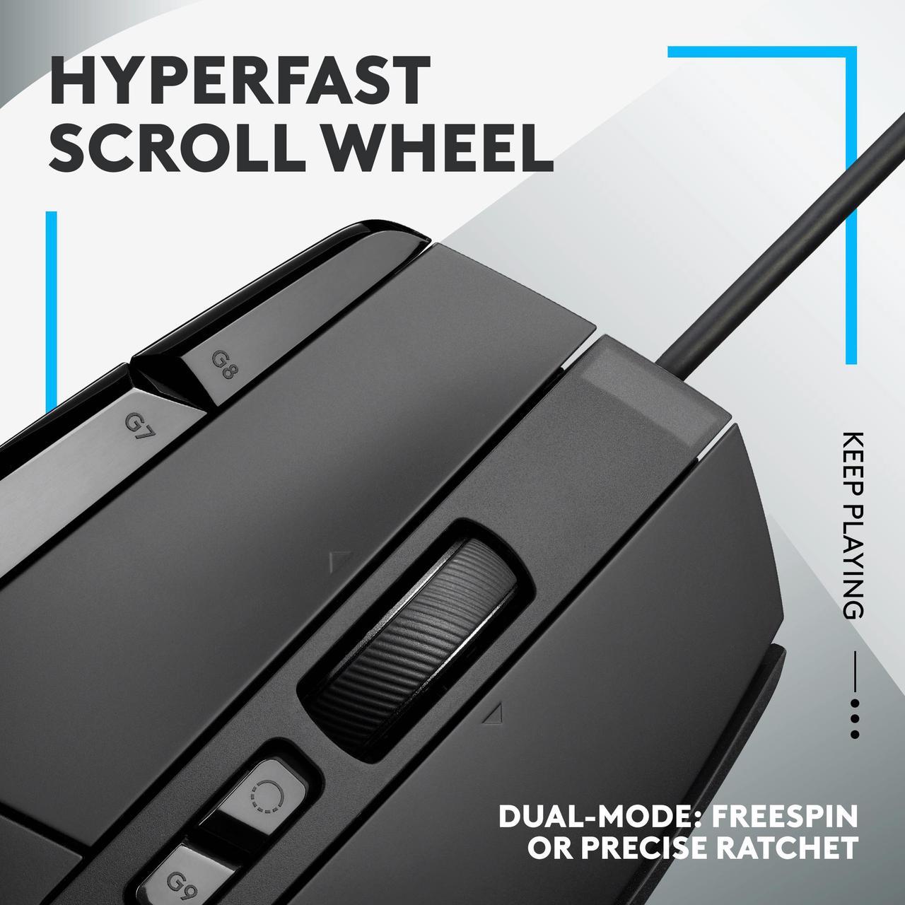 Logitech G502 X Gaming Mouse (89g, 25000 DPI, PTFE Feet) Mouse Logitech 