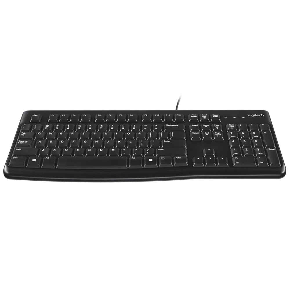 Logitech K120 Corded Keyboard (Membrane, Full Layout, Deep Profile) Keyboard Logitech 