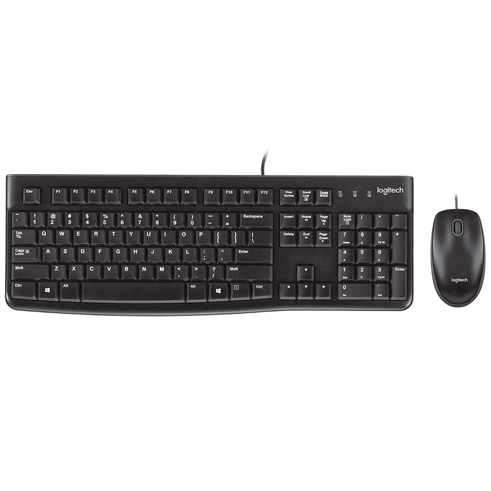 Logitech MK120 Corded Keyboard and Mouse Combo Keyboard Logitech 