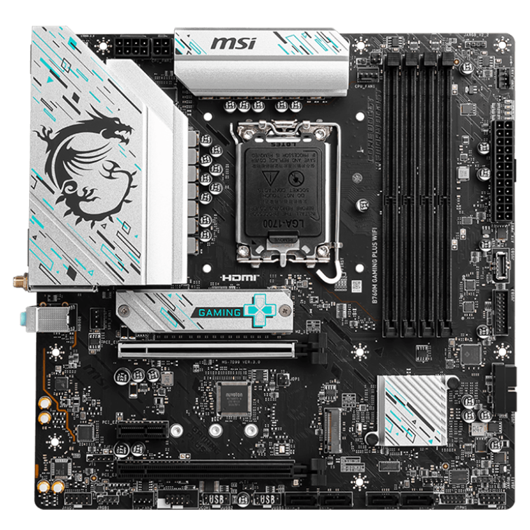 MSI B760M Gaming Plus WiFi D5 (LGA 1700, Micro-ATX) Mainboard MSI 