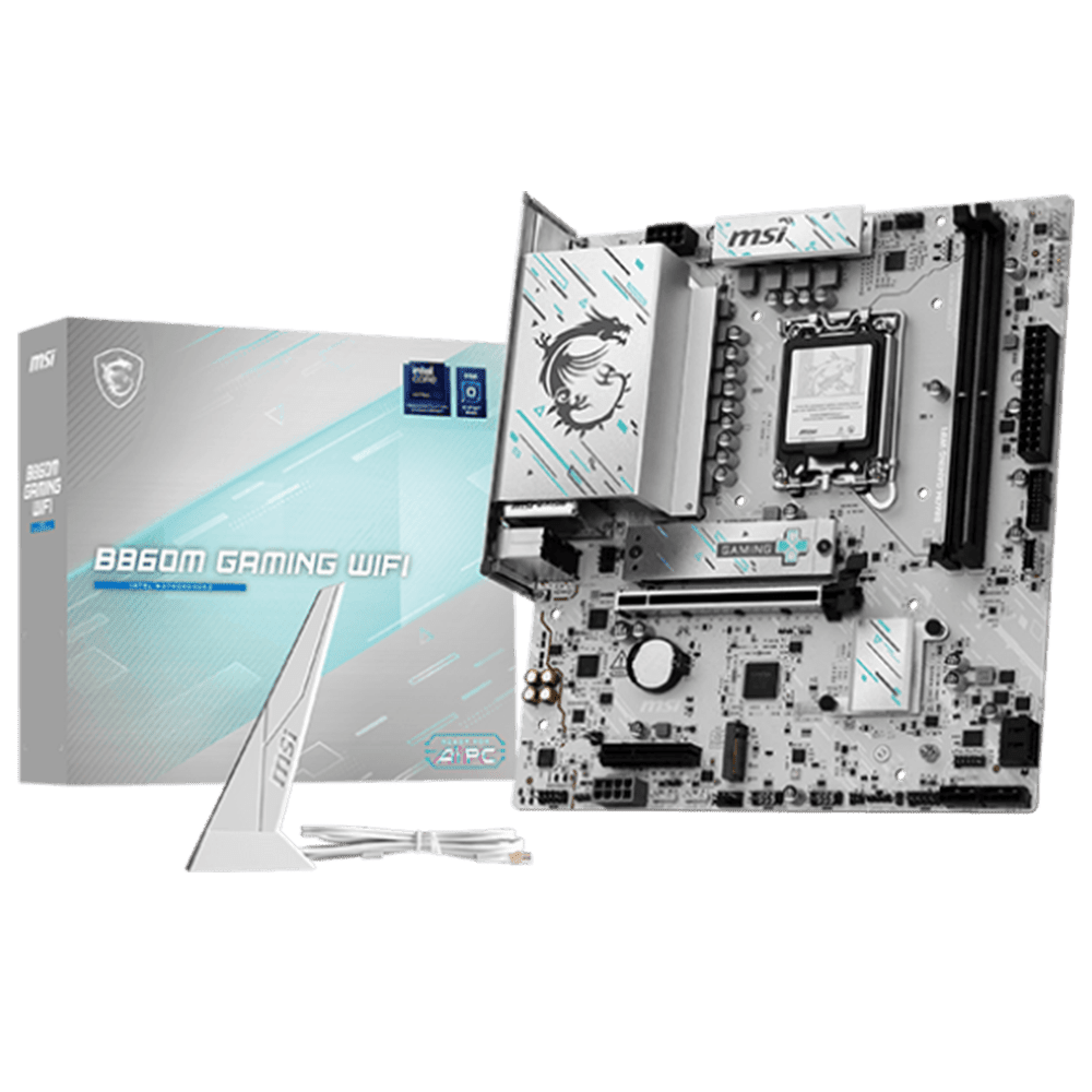 MSI B860M Gaming WiFi D5 White (LGA 1851, Micro-ATX) Mainboard MSI 