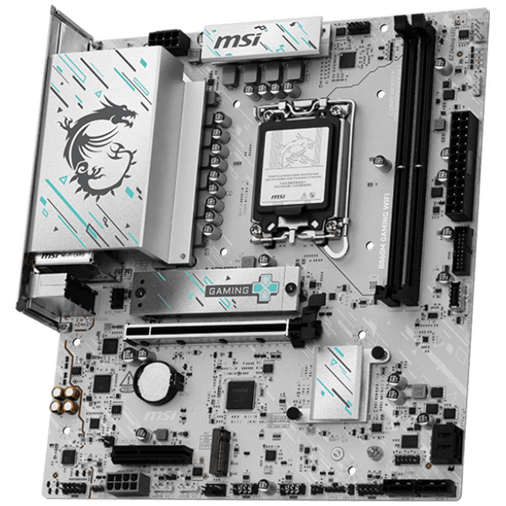 MSI B860M Gaming WiFi D5 White (LGA 1851, Micro-ATX) Mainboard MSI 