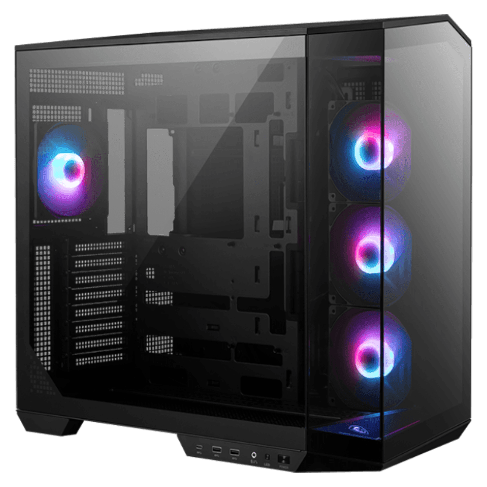 MSI MAG PANO 100R PZ 4F (ATX, 3 Panoramic Glass, Top 360mm Radiator) Chassis MSI 