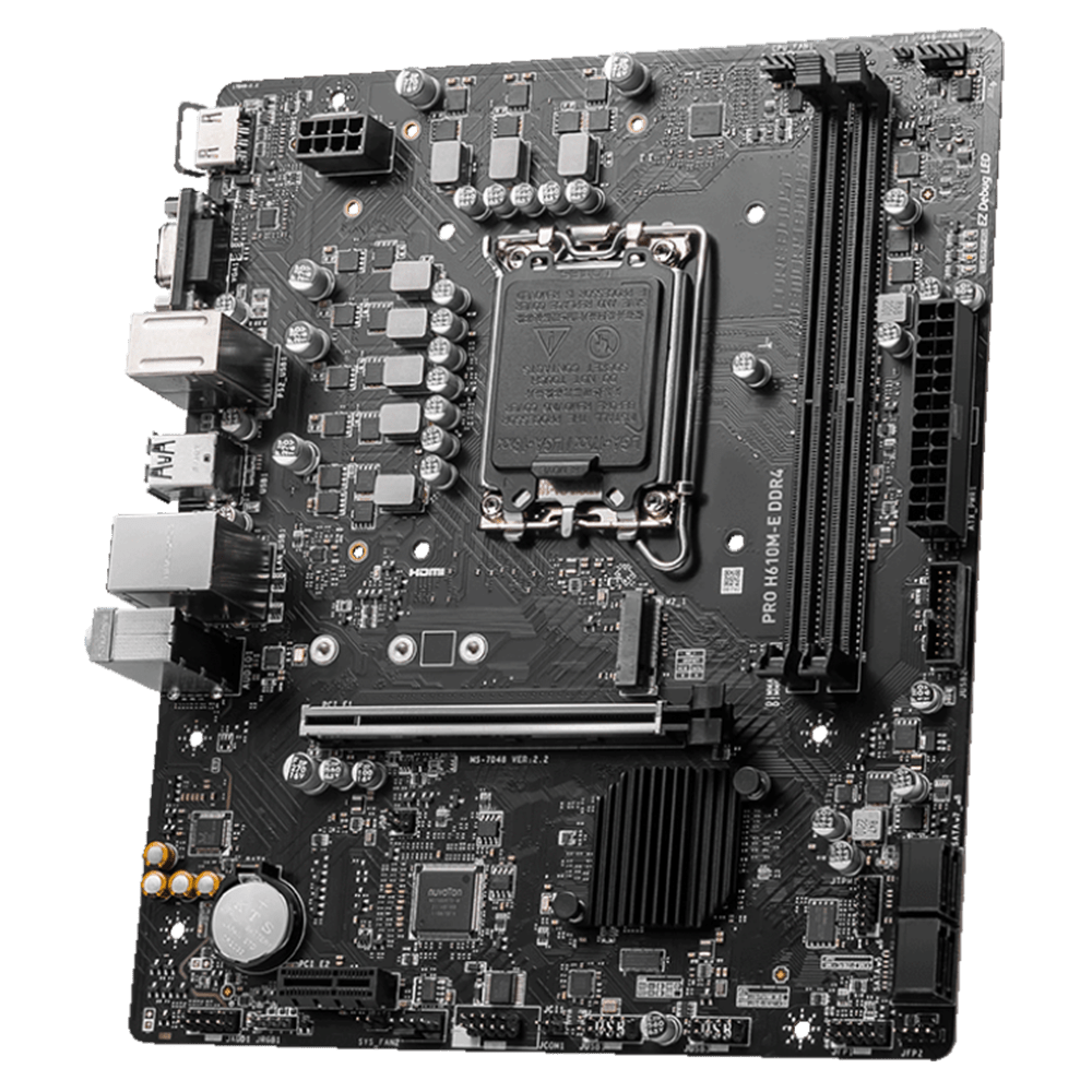 MSI Pro H610M-E D4 (LGA 1700, Micro-ATX) Mainboard MSI 