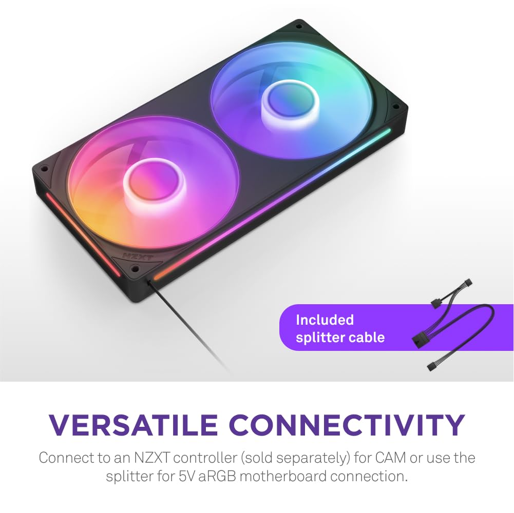 NZXT F240 RGB Core (2x 120mm Single Frame) Fans NZXT 