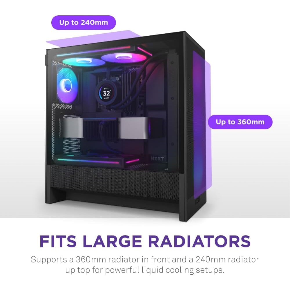 NZXT H5 Flow RGB 4F (ATX, High-airflow) Chassis NZXT 