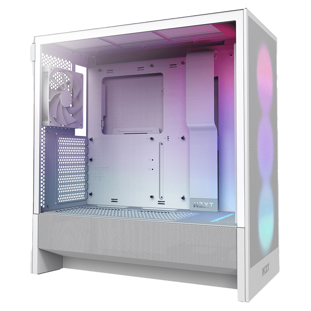 NZXT H5 Flow RGB White 4F (ATX, High-airflow) Chassis NZXT 