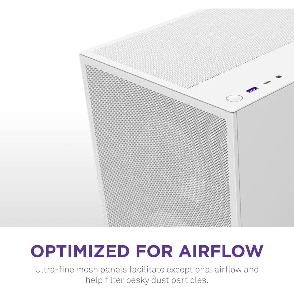 NZXT H5 Flow RGB White 4F (ATX, High-airflow) Chassis NZXT 