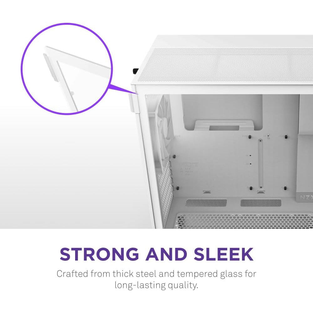 NZXT H5 Flow RGB White 4F (ATX, High-airflow) Chassis NZXT 