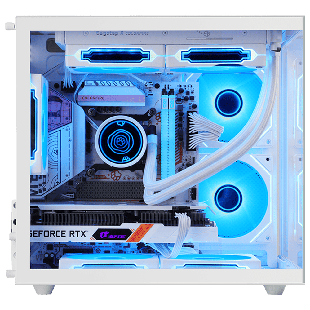 SEGOTEP BRAVE W1 White (Micro-ATX, Top 240mm Radiator) Chassis Segotep 