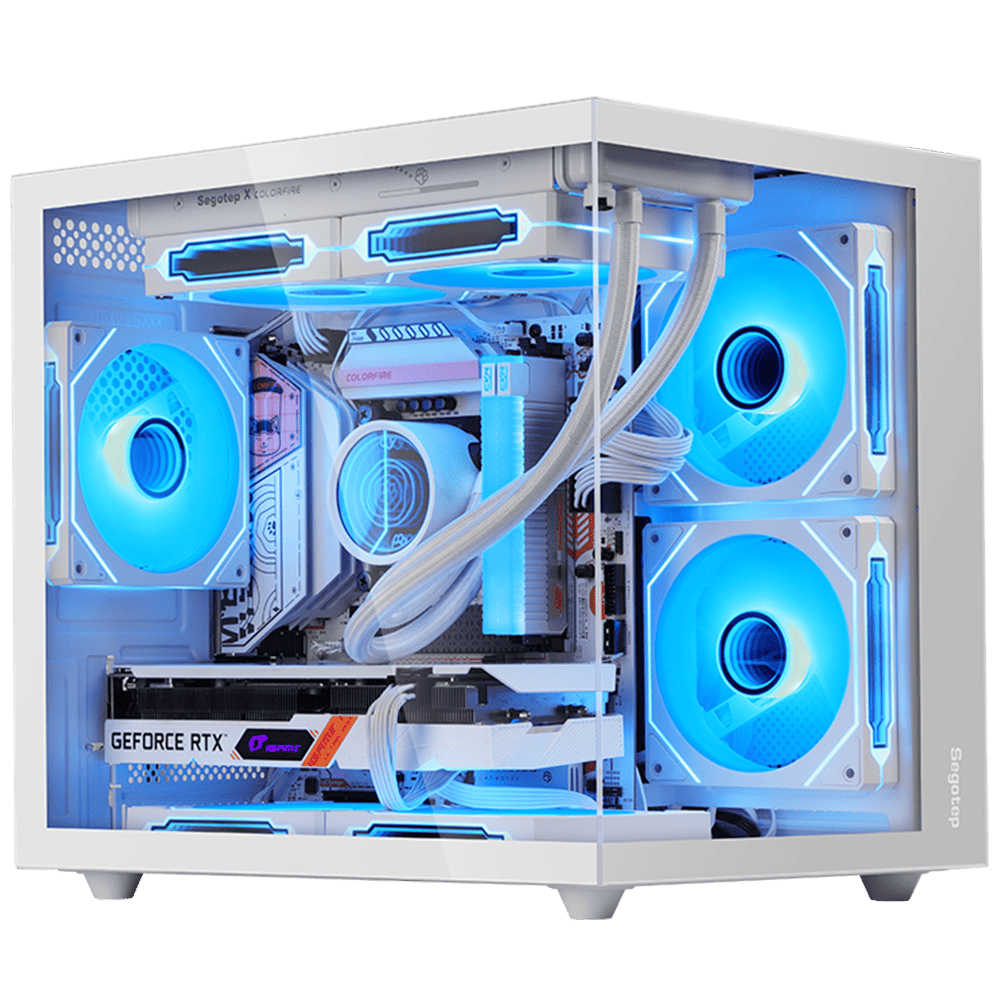 SEGOTEP BRAVE W1 White (Micro-ATX, Top 240mm Radiator) Chassis Segotep 