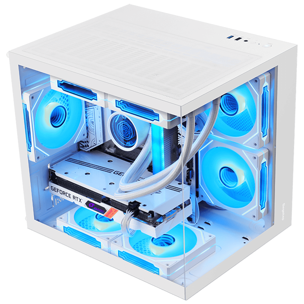 SEGOTEP BRAVE W1 White (Micro-ATX, Top 240mm Radiator) Chassis Segotep 