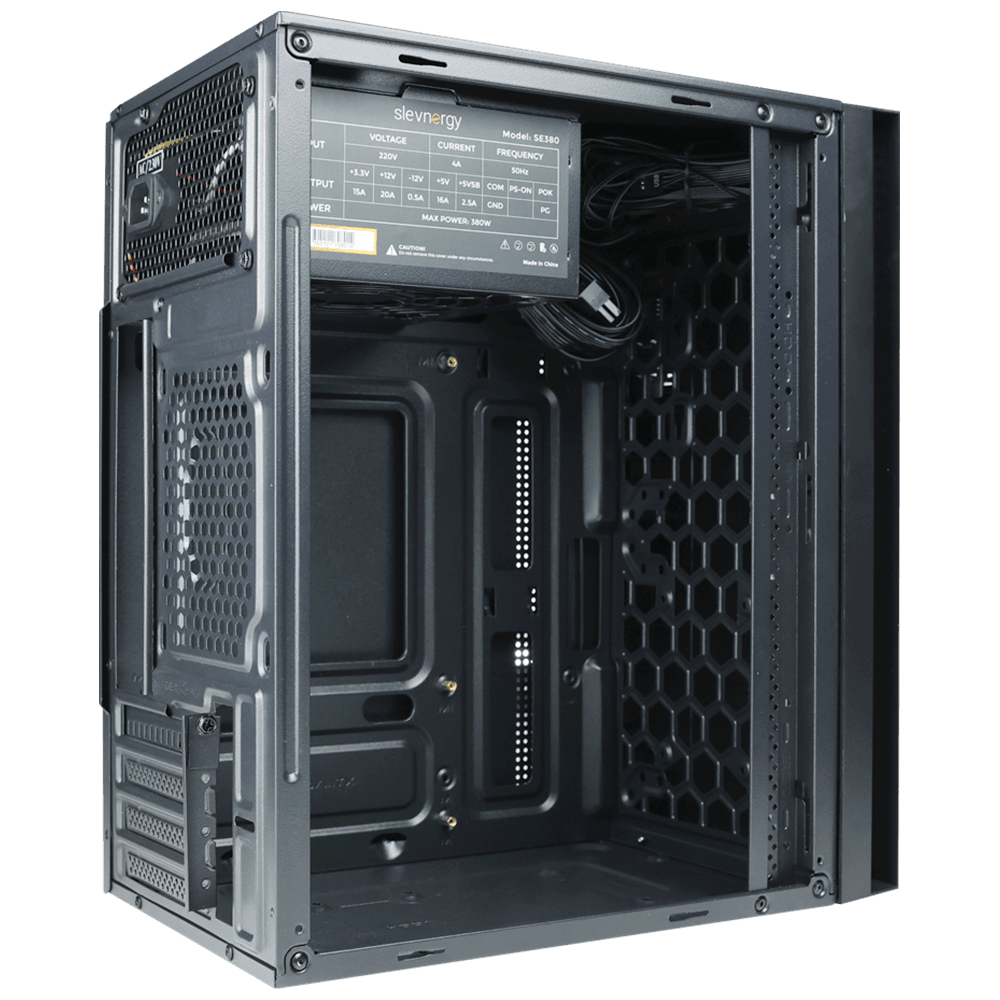Slev A-TOUCH (Micro-ATX, Includes SE380 PSU) Chassis Slev 