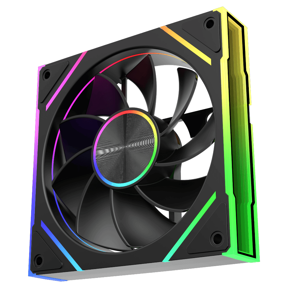 Slevflow ASQ 120 Spectra S (Infinity Sides, Dual Middle Ring) Chassis Fan Slev 
