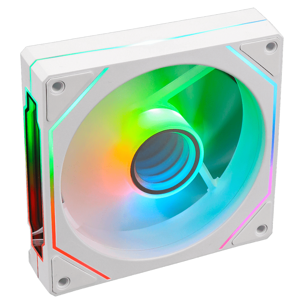 Slevflow ASQ 120 Vortex White (Infinity Sides & Middle) Chassis Fan Slev 