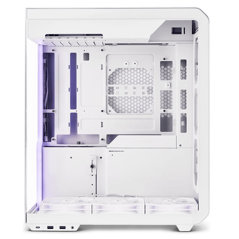 SSUPD Xhuttle White (ATX, Dual Glass Design) Chassis SSUPD 